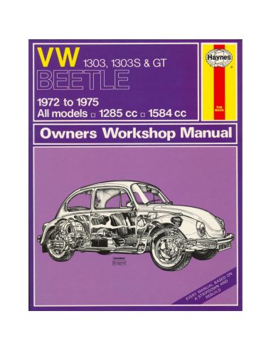 Knjiga "VW 1303, 1303S & GT Manual, J.H. Haynes"