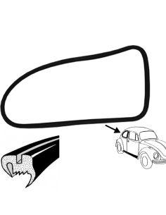 Seitenscheibendichtung, ohne Nut für Zierrahmen, 65-, rechts