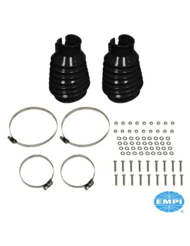 Axle boot set for swing axle, black, 2 pcs.